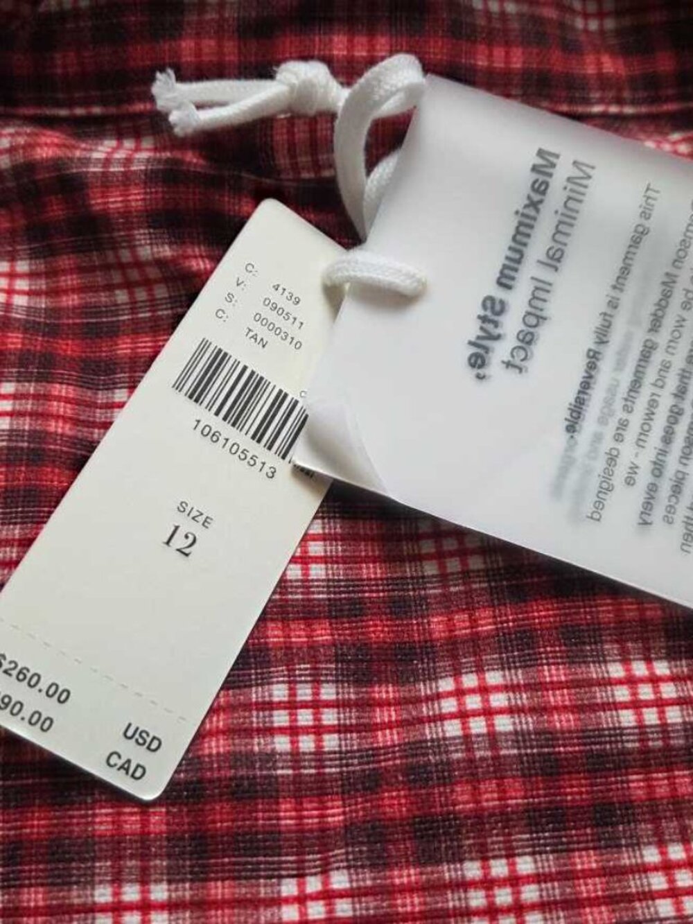 New 12 (UK 16) Damson Madder x Anthropologie reversible Marcelle barn jacket - Picture 6 of 13